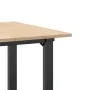 Mesa de comedor marco O madera maciza pino y acero 60x60x75 cm by , Kitchen and dining tables - Ref: Foro24-3282670, Price: 8...