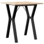 Mesa de comedor marco Y madera maciza pino y acero 60x60x75 cm by , Kitchen and dining tables - Ref: Foro24-3282714, Price: 7...