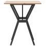 Mesa de comedor marco Y madera maciza pino y acero 60x60x75 cm by , Kitchen and dining tables - Ref: Foro24-3282714, Price: 7...