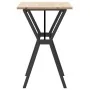 Mesa de comedor marco Y madera maciza pino y acero 80x50x75 cm by , Kitchen and dining tables - Ref: Foro24-3282716, Price: 8...