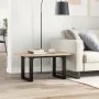 Mesa de centro marco O madera maciza pino y acero 80x50x40,5 cm de , Mesas de cocina y de comedor - Ref: Foro24-3282728, Prec...