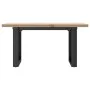 Mesa de centro marco O madera maciza pino y acero 80x50x40,5 cm de , Mesas de cocina y de comedor - Ref: Foro24-3282728, Prec...