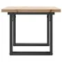 Mesa de centro marco O madera maciza pino y acero 80x50x40,5 cm de , Mesas de cocina y de comedor - Ref: Foro24-3282728, Prec...