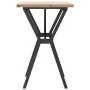 Mesa de comedor marco Y madera maciza pino y acero 80x50x75,5cm by , Kitchen and dining tables - Ref: Foro24-3282782, Price: ...
