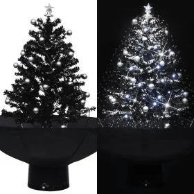 Árbol de Navidad con nieve con base de paraguas PVC negro 75 cm de , Arboles de navidad - Ref: Foro24-289931, Precio: 99,92 €...