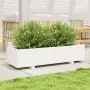 Jardinera de madera maciza de pino blanco 110x40x26,5 cm by , Pots and planters - Ref: Foro24-847339, Price: 112,77 €, Discou...