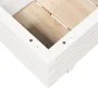 Jardinera de madera maciza de pino blanco 110x40x26,5 cm by , Pots and planters - Ref: Foro24-847339, Price: 112,77 €, Discou...