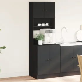 Mueble de cocina madera de ingeniería negro 60x50x180 cm de , Armarios de cocina - Ref: Foro24-3276638, Precio: 192,15 €, Des...