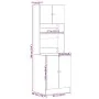 Mueble de cocina madera de ingeniería negro 60x50x180 cm de , Armarios de cocina - Ref: Foro24-3276638, Precio: 192,15 €, Des...