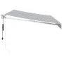 Toldo retráctil aluminio y tela antracita y blanco 3,5x2,5 m by , Awnings - Ref: Foro24-3216114, Price: 282,16 €, Discount: %