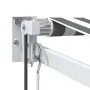 Toldo retráctil aluminio y tela antracita y blanco 3,5x2,5 m by , Awnings - Ref: Foro24-3216114, Price: 282,16 €, Discount: %