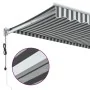 Toldo retráctil aluminio y tela antracita y blanco 3,5x2,5 m by , Awnings - Ref: Foro24-3216114, Price: 282,16 €, Discount: %