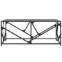 Mesa de centro de acero superficie de vidrio negra 98,5x50x41cm de , Mesas de centro - Ref: Foro24-845997, Precio: 55,72 €, D...