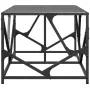 Mesa de centro de acero superficie de vidrio negra 98,5x50x41cm de , Mesas de centro - Ref: Foro24-845997, Precio: 55,72 €, D...