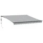 Toldo retráctil automático antracita y blanco 450x300 cm by , Awnings - Ref: Foro24-3310235, Price: 441,05 €, Discount: %