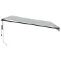 Toldo retráctil automático antracita y blanco 450x300 cm by , Awnings - Ref: Foro24-3310235, Price: 441,05 €, Discount: %