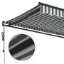 Toldo retráctil automático antracita y blanco 450x300 cm by , Awnings - Ref: Foro24-3310235, Price: 441,05 €, Discount: %