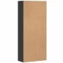 Aparador alto madera de ingeniería negro 80x35x180 cm de , Taquillas y armarios de almacenamiento - Ref: Foro24-3276652, Prec...