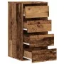Cómoda de esquina madera de ingeniería envejecida 40x41x76 cm de , Cajoneras - Ref: Foro24-852868, Precio: 96,21 €, Descuento: %