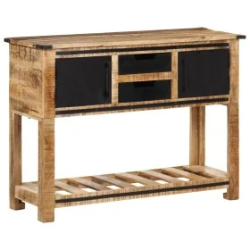 Mesa consola de madera maciza de mango 100x35x75 cm de , Mesas auxiliares - Ref: Foro24-374058, Precio: 250,77 €, Descuento: %
