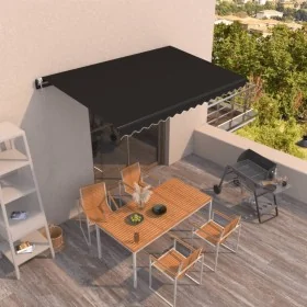 Toldo retráctil automático gris antracita 450x350 cm de , Toldos - Ref: Foro24-3069209, Precio: 499,79 €, Descuento: %