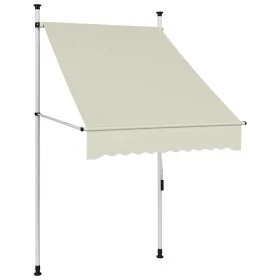 Toldo retráctil de operación manual color crema 100 cm de , Toldos - Ref: Foro24-145833, Precio: 96,65 €, Descuento: %