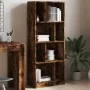 Estantería madera de ingeniería roble ahumado 57x28,5x141 cm de , Librerías y estanterías - Ref: Foro24-848000, Precio: 71,77...