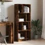 Estantería madera de ingeniería roble ahumado 57x28,5x141 cm de , Librerías y estanterías - Ref: Foro24-848000, Precio: 71,77...