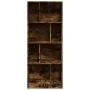Estantería madera de ingeniería roble ahumado 57x28,5x141 cm de , Librerías y estanterías - Ref: Foro24-848000, Precio: 71,77...