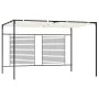 Cenador con techo retráctil color crema 3x4x2,3 m 180 g/m² de , Carpas y cenadores - Ref: Foro24-313623, Precio: 389,20 €, De...