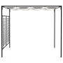 Cenador con techo retráctil color crema 3x4x2,3 m 180 g/m² de , Carpas y cenadores - Ref: Foro24-313623, Precio: 389,20 €, De...