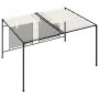 Cenador con techo retráctil color crema 3x4x2,3 m 180 g/m² de , Carpas y cenadores - Ref: Foro24-313623, Precio: 389,20 €, De...