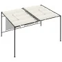 Cenador con techo retráctil color crema 3x4x2,3 m 180 g/m² de , Carpas y cenadores - Ref: Foro24-313623, Precio: 389,20 €, De...
