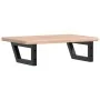 Estante de lavabo de pared de acero y madera maciza de roble de , Tocadores de baño - Ref: Foro24-3302335, Precio: 67,72 €, D...