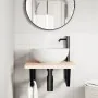 Soportes estante de lavabo 2 unidades trapecio acero negro by , Supports and crossbars - Ref: Foro24-4007286, Price: 41,87 €,...