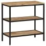 Mesa consola madera maciza de mango rugosa 70x35x70 cm by , Side tables - Ref: Foro24-374072, Price: 104,65 €, Discount: %