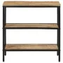 Mesa consola madera maciza de mango rugosa 70x35x70 cm by , Side tables - Ref: Foro24-374072, Price: 104,65 €, Discount: %