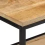Mesa consola madera maciza de mango rugosa 70x35x70 cm by , Side tables - Ref: Foro24-374072, Price: 104,65 €, Discount: %