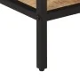 Mesa consola madera maciza de mango rugosa 70x35x70 cm by , Side tables - Ref: Foro24-374072, Price: 104,65 €, Discount: %