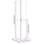 Aparador de madera de ingeniería gris hormigón 30x42,5x185 cm de , Aparadores - Ref: Foro24-3281395, Precio: 139,59 €, Descue...