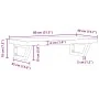 Estante de lavabo de pared acero y madera maciza de acacia by , bathroom vanities - Ref: Foro24-3302742, Price: 92,72 €, Disc...