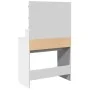 Tocador con luces LED blanco 80x41x134,5 cm de , Tocadores para dormitorios - Ref: Foro24-848185, Precio: 167,57 €, Descuento: %