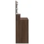 Tocador con luces LED marrón roble 80x41x134,5 cm de , Tocadores para dormitorios - Ref: Foro24-848191, Precio: 140,15 €, Des...