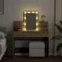 Tocador con LED color roble Sonoma 100x40x130 cm de , Tocadores para dormitorios - Ref: Foro24-848201, Precio: 150,75 €, Desc...