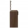 Tocador con LED marrón roble 100x40x130 cm de , Tocadores para dormitorios - Ref: Foro24-848198, Precio: 139,48 €, Descuento: %