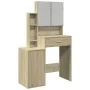 Tocador con mueble roble Sonoma 80x35x132 cm de , Tocadores para dormitorios - Ref: Foro24-848236, Precio: 143,98 €, Descuent...
