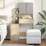 Tocador con mueble roble Sonoma 80x35x132 cm de , Tocadores para dormitorios - Ref: Foro24-848236, Precio: 143,98 €, Descuent...