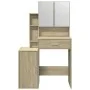 Tocador con mueble roble Sonoma 80x35x132 cm de , Tocadores para dormitorios - Ref: Foro24-848236, Precio: 143,98 €, Descuent...