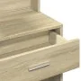 Tocador con mueble roble Sonoma 80x35x132 cm de , Tocadores para dormitorios - Ref: Foro24-848236, Precio: 143,98 €, Descuent...