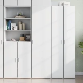 Aparador de madera de ingeniería blanco 50x42,5x185 cm de , Aparadores - Ref: Foro24-3281413, Precio: 174,53 €, Descuento: %